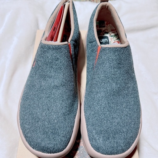 厚底 デッキシューズ ワークシューズ メンズ レディース グレー 25.5