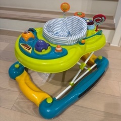 KATOJI カトージ 2WAYウォーカー スピンシート ブルーボーダー 歩行器の画像