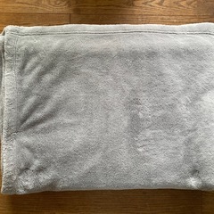 無印良品　MUJI あたたかファイバームレにくい厚手毛布・Ｓ ライトグレーの画像