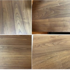 リーヴス Leaves デスク 引き出し付 ウォールナット無垢材の画像