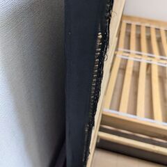 収納付き、セミダブルベッド　(ダークブラウン)【10/5頃までの掲載です】の画像