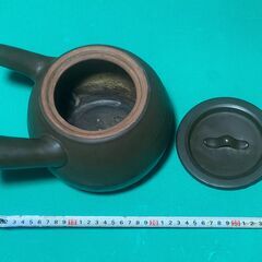 急須　（変わった大きめの急須）　土瓶？　全長22cm 高さ16cm 直径12~17cmの画像