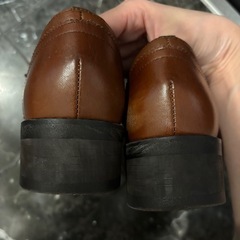 あしながおじさん　本革レースアップシューズ　24.５cmの画像
