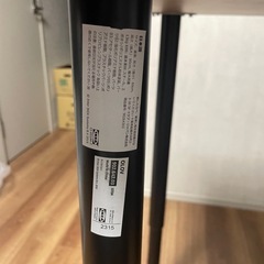 テーブル（天板：600×1405×34mm ※高さ調整可）＋イス×2（※高さ調整可）の画像