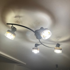【定価27000円】シーリング　ライト　電球付き　動作ok ダーク　木目　ライト　ルームライトの画像