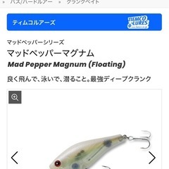 【ルアー】ティムコ　マッドペッパーマグナムの画像