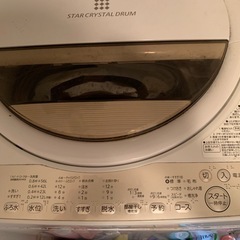 TOSHIBA  7kg 洗濯機2020製の画像