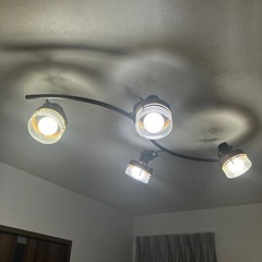 【定価27000円】シーリング　ライト　電球付き　動作ok ダーク　木目　ライト　ルームライトの画像