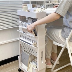 【お譲りします】キャスター付き4段収納ワゴンの画像