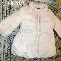 baby GAP ピンク コート 90 綿入り フード取外 女の子の画像