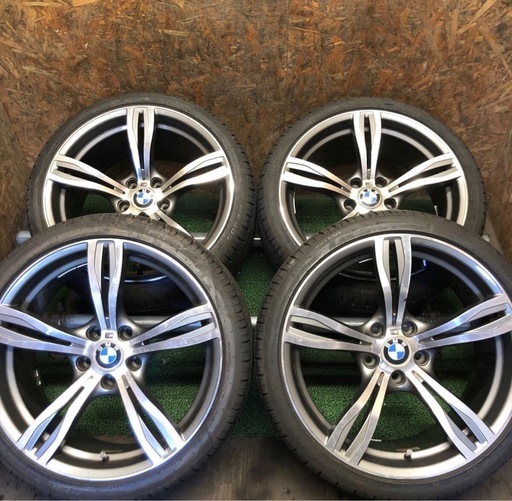 ホイールタイヤセット 4本 19×8.5J-9.5J 245/35R19 275/30R19 7分山 BMW 343M ラジアル タイヤ アルミホイール 120/5H