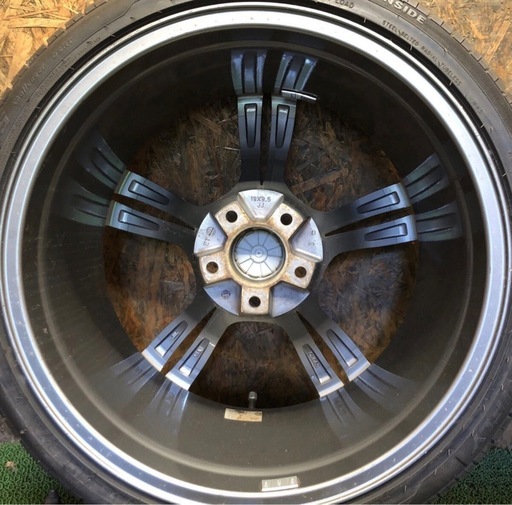 ホイールタイヤセット 4本 19×8.5J-9.5J 245/35R19 275/30R19 7分山  343M ラジアル タイヤ アルミホイール 120/5H
