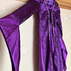ガールズ　ハロウィン紫ドレス（中古）の画像