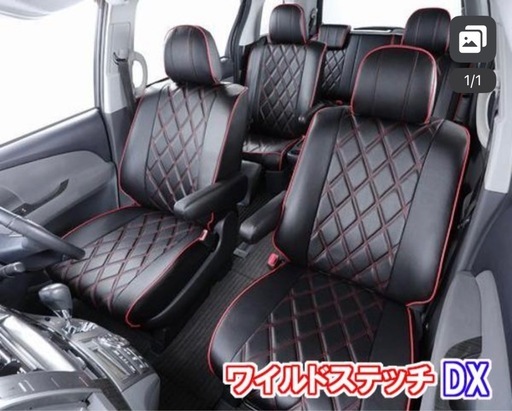 美品セレナc27 8人乗り用　Bellezza ベレッツァ Wild Stitch DX シートカバー ブラック/イエロー