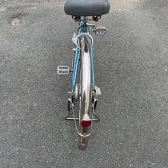 自転車　青色の画像
