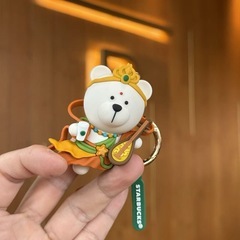【新品未使用】スターバックス ベアリスタ 敦煌シリーズキーホルダー スタバの画像