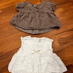 女の子　ベビー服　80サイズ　半袖の画像