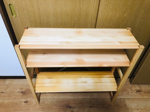 【値下げ】【早いもの勝ち】MUJI 無印　パイン材ユニットシェルフ　奥行25cm パイン材ユニットシェルフ奥行25cmタイプ・58cm幅・中
