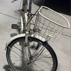 22インチ　自転車　アイボリーの画像