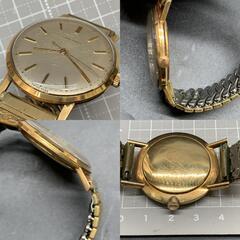 ★★裏蓋確認★★K300　可動　ユリス・ナルダン Ulysse Nardin ヴィンテージ  メンズウォッチ 腕時計　ゴールドカラー　社外ベルト　クオーツ　ユリスナルダンの画像