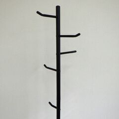 ポールハンガー（ブラック）【小金井市民限定】（小金井市再生家具）品番：09-05-35 ※新規優先の画像