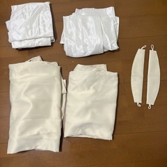 【お譲り決定】遮光防炎1級カーテン　レースカーテンセットの画像