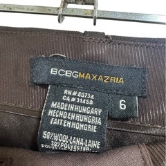 【ビーシービージーマックスアズリア】ダークブラウン スラックスの画像