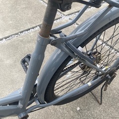 自転車　27インチぐれーグレーの画像