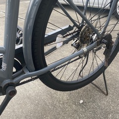 自転車　27インチぐれーグレーの画像