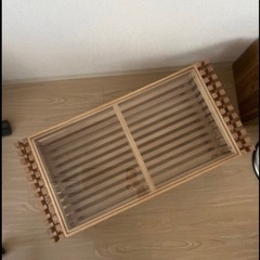 ローテーブル　ウッド調の画像