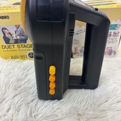 ツインバード DUET STAGE AS-161 ハンディカラオケ 本体 外箱付 レトロ ジャンク扱い カセット マイク一体型の画像