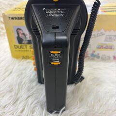 ツインバード DUET STAGE AS-161 ハンディカラオケ 本体 外箱付 レトロ ジャンク扱い カセット マイク一体型の画像