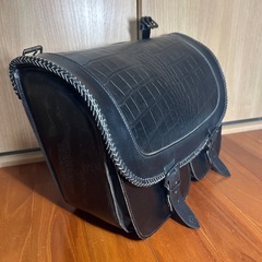 本革サドルバッグ ダブルステッチ クロコ型押し ストリートバイカーズの画像