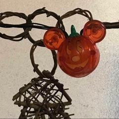 ディズニーランド ミッキーマウス ハロウィンライト パンプキン かぼちゃ 難点有の画像