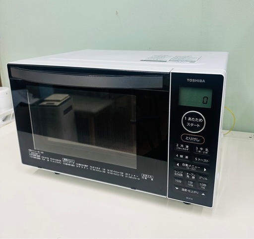 【引取】TOSHIBA 東芝 オーブンレンジ 18L ER-X18(W) ★2023年製★動作確認済み