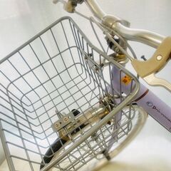 キッズ自転車！美品！ゆめかわマカロンラベンダー！の画像