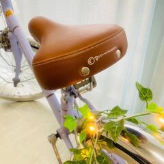 キッズ自転車！美品！ゆめかわマカロンラベンダー！の画像