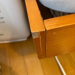 シングルベッド　スチールフレーム　天然木の画像