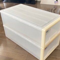 【10月4日（土）午後引き取り限定】衣装ケース2個セットの画像