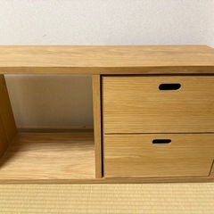 無印良品　スタッキングシェルフ　5段　オーク材の画像