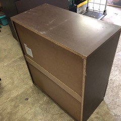 ニトリ 3段引出し収納チェスト イーサン ダークブラウン 80cm×40cm×高さ90cmの画像