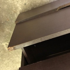 ニトリ 3段引出し収納チェスト イーサン ダークブラウン 80cm×40cm×高さ90cmの画像