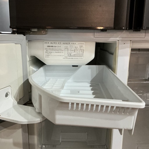 オシャレ?ファミリー向け?‍?‍??三菱MITSUBISHI2014年製MR-A41YW-BR全定格内容積405Lブラウン冷凍•冷蔵庫