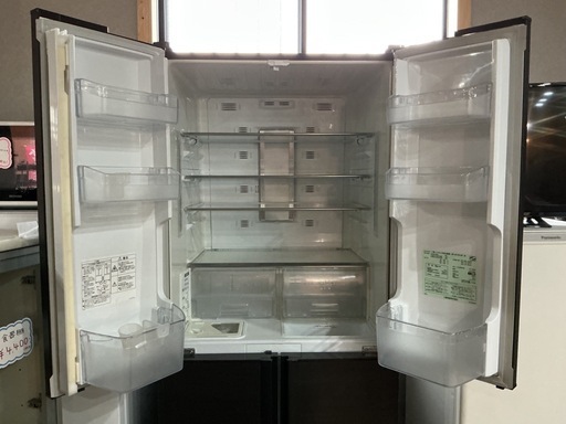 オシャレ?ファミリー向け?‍?‍??三菱MITSUBISHI2014年製MR-A41YW-BR全定格内容積405Lブラウン冷凍•冷蔵庫
