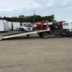 直ぐ乗れます　ラジコン付き積載車　搬送車　車検付き　ウィンチ付き　　早期のみ値引き可能の画像