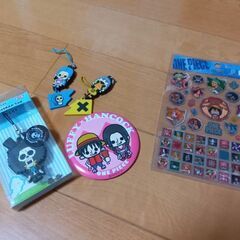 漫画ワンピースのご当地キーホルダー.シール、マグネットの画像
