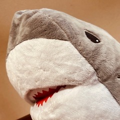 約1m　サメのぬいぐるみの画像
