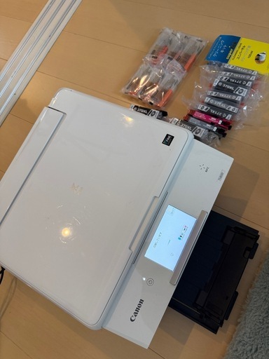 Canon PIXUS（BCI-370/371対応・6色）本体＋互換インク大量＋クリーニング液【動作確認済み】