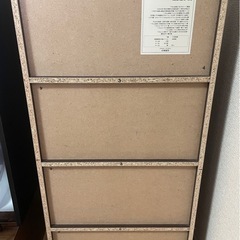 カラーボックス 本棚 薄型 スリム ウッドカラー の画像