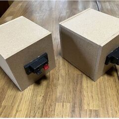 ☆ SHARP フルレンジ　インピーダンス　4Ω 10W 　を使用した自作したスピーカー2個の画像